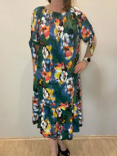 Sukienka damskie 7289 Mix kolor Standard (Towar Polskie)