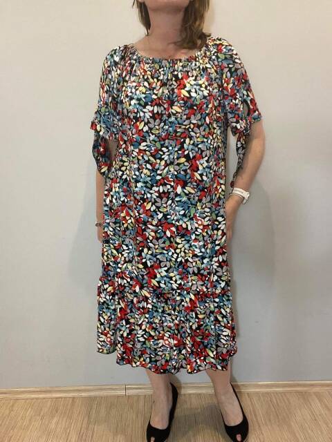 Sukienka damskie 7292 Mix kolor Standard (Towar Polskie)