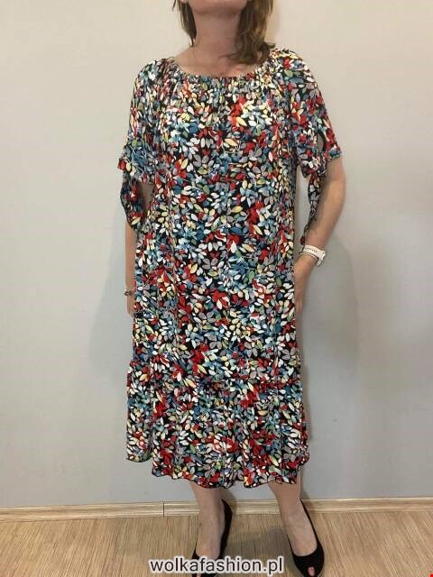 Sukienka damskie 7292 Mix kolor Standard (Towar Polskie)