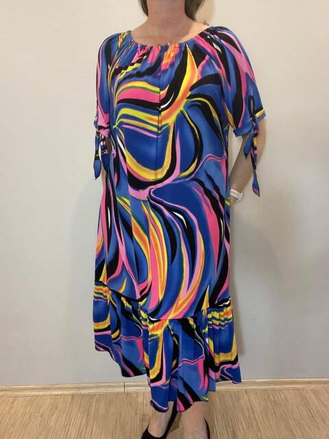 Sukienka damskie 7293 Mix kolor Standard (Towar Polskie)