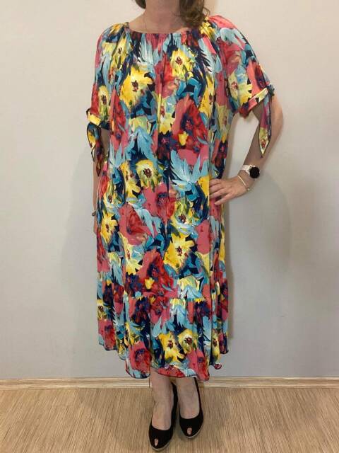 Sukienka damskie 7297 Mix kolor Standard (Towar Polskie)