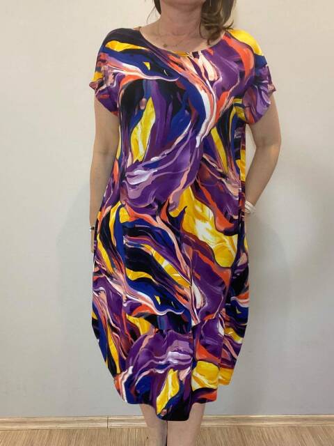 Sukienka damskie 7309 Mix kolor Standard (Towar Polskie)