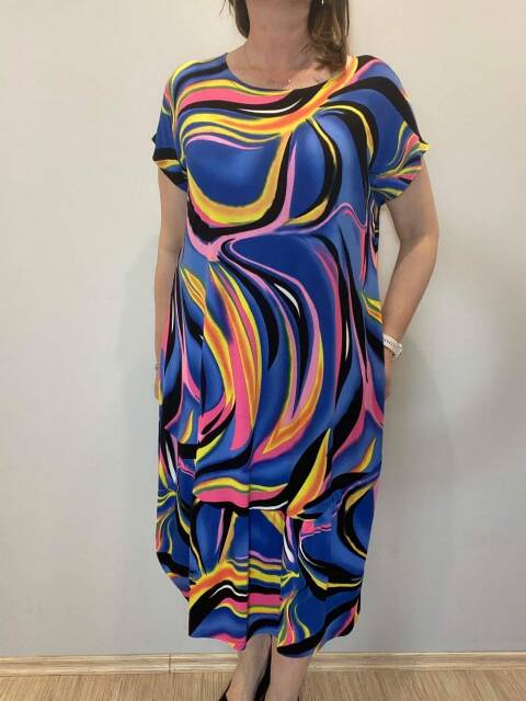 Sukienka damskie 7317 Mix kolor Standard (Towar Polskie)