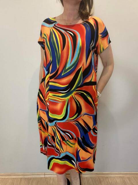 Sukienka damskie 7318 Mix kolor Standard (Towar Polskie) 1