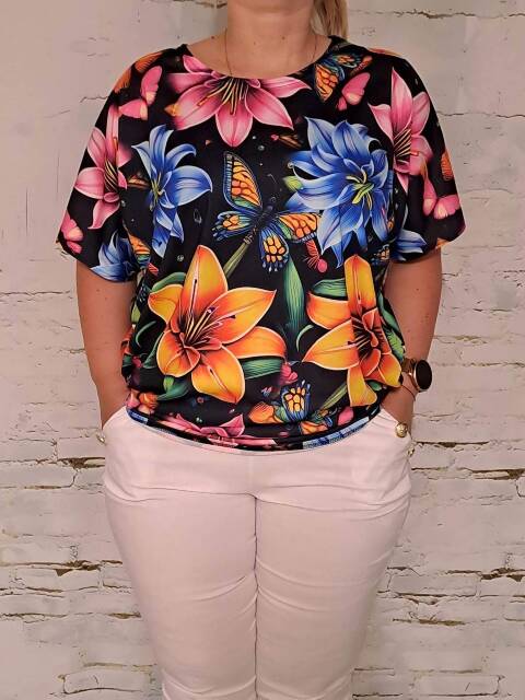 Bluzka damskie 0003 Mix kolor Standard (Towar Polskie) 1