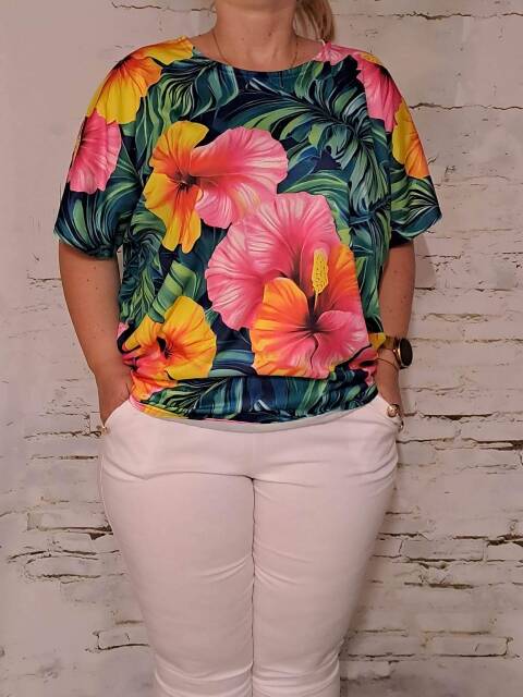 Bluzka damskie 0004 Mix kolor Standard (Towar Polskie)