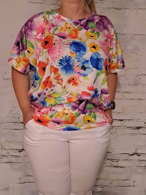 Bluzka damskie 0005 Mix kolor Standard (Towar Polskie)