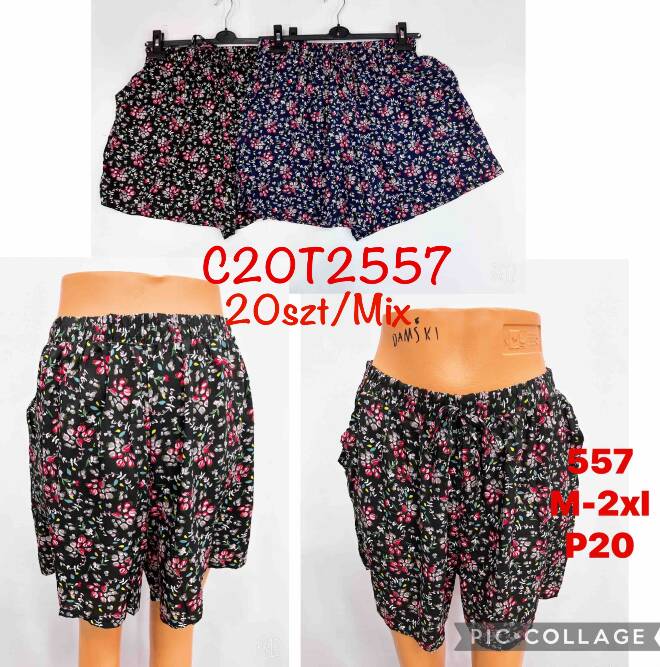 Szorty damskie 557 MIX KOLOR  M-2XL (TOWAR CHINA) 1