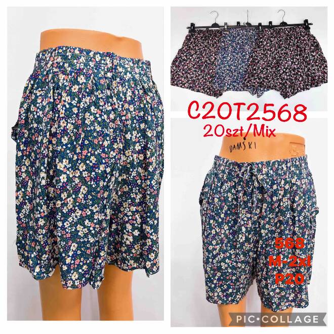Szorty damskie 568 MIX KOLOR  M-2XL (TOWAR CHINA) 1