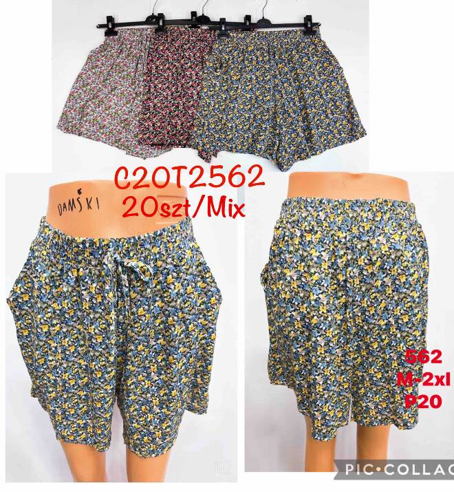 Szorty damskie 562 MIX KOLOR  M-2XL (TOWAR CHINA) 1