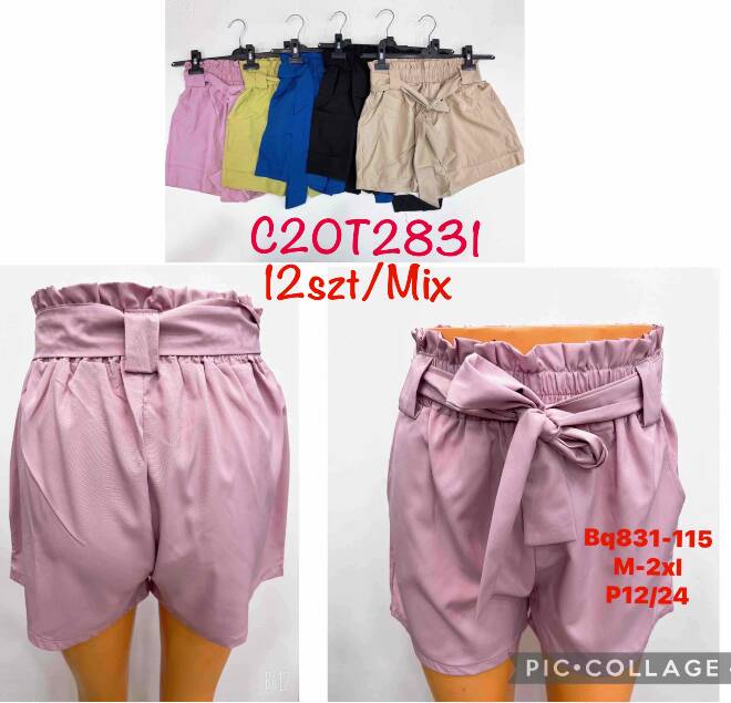 Szorty damskie 831-115 MIX KOLOR  M-2XL (TOWAR CHINA) 1