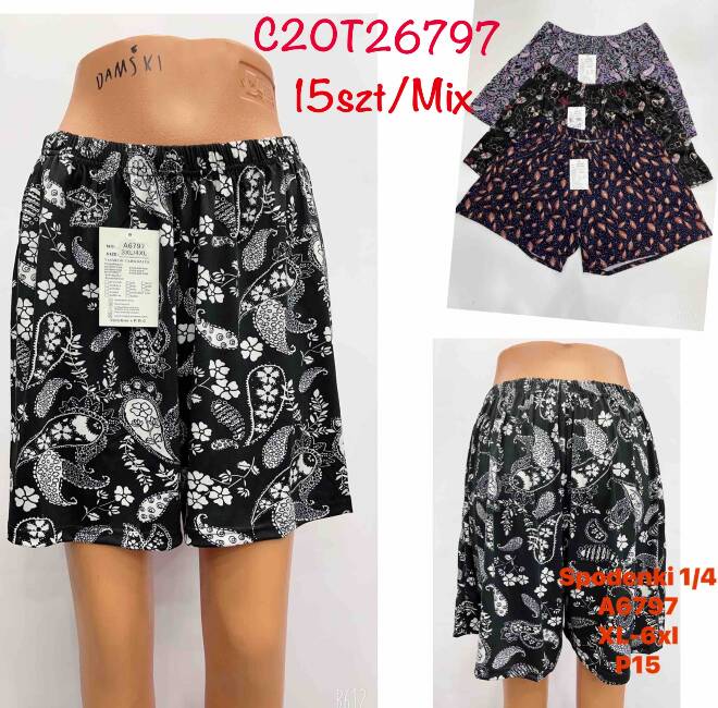 Szorty damskie A6797 MIX KOLOR  XL-6XL (TOWAR CHINA) 1