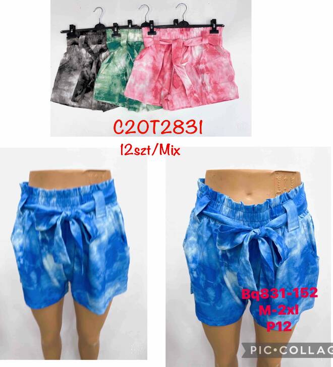 Szorty damskie BQ831-152 MIX KOLOR  M-2XL (TOWAR CHINA) 1