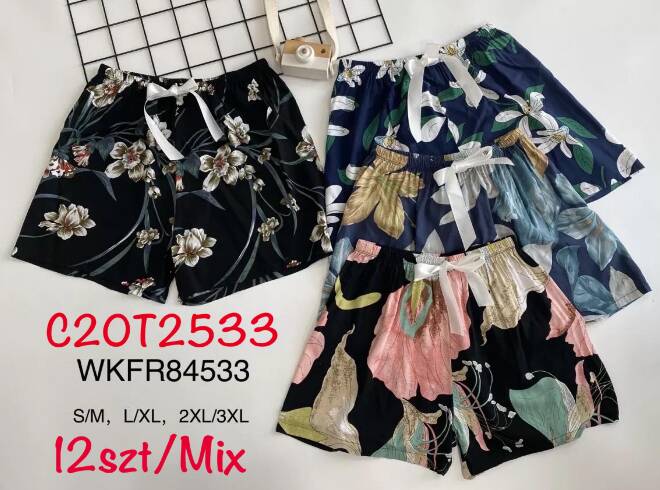 Szorty damskie C20T2533 MIX KOLOR  S-3XL (TOWAR CHINA) 1