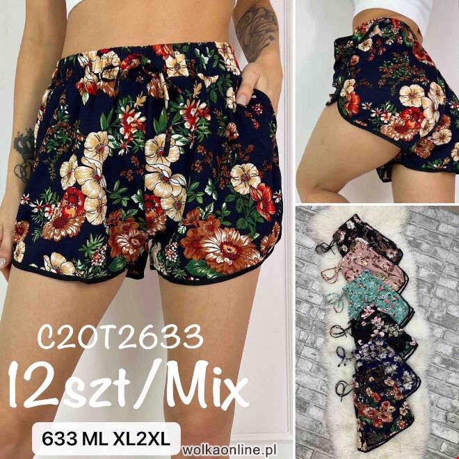 Szorty damskie C20T2633 MIX KOLOR  M-2XL (TOWAR CHINA)