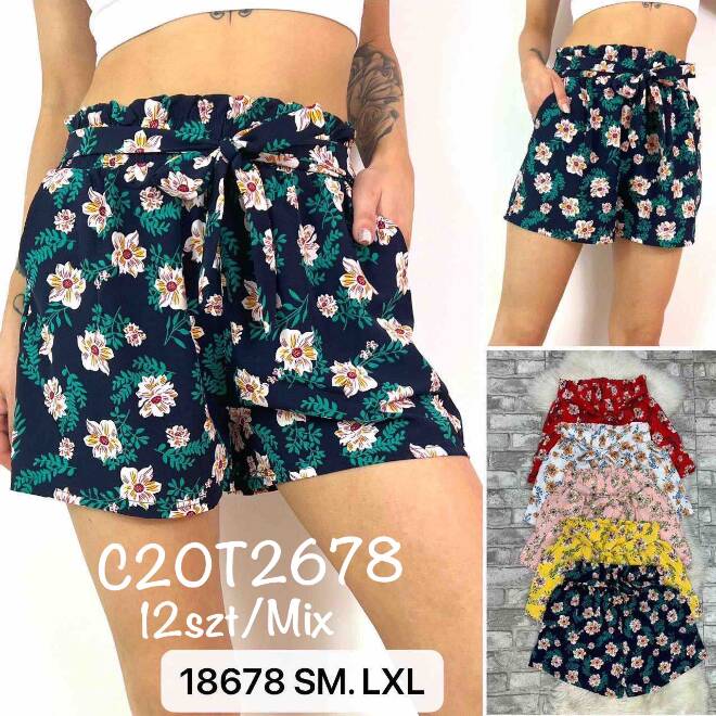 Szorty damskie C20T2678 MIX KOLOR  S/M-L/XL (TOWAR CHINA) 1
