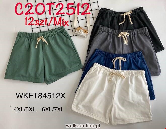 Szorty damskie C20T2512 MIX KOLOR  4XL-7XL (TOWAR CHINA)