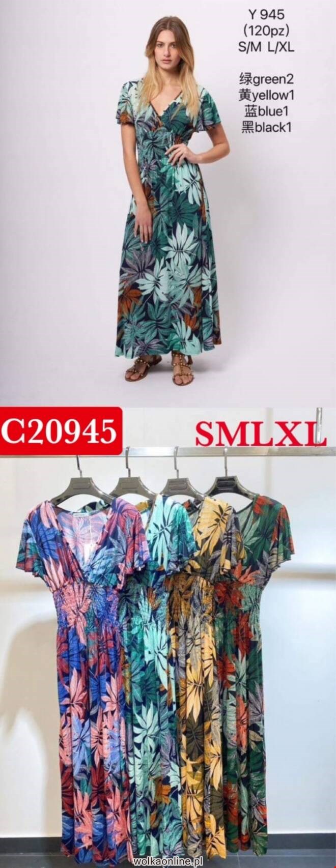 Sukienka damska C20945 MIX KOLOR  S-XL (TOWAR CHINA)