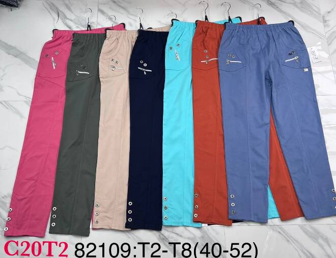 Spodnie damskie 81209 MIX KOLOR  40-52 (TOWAR CHINA) 1