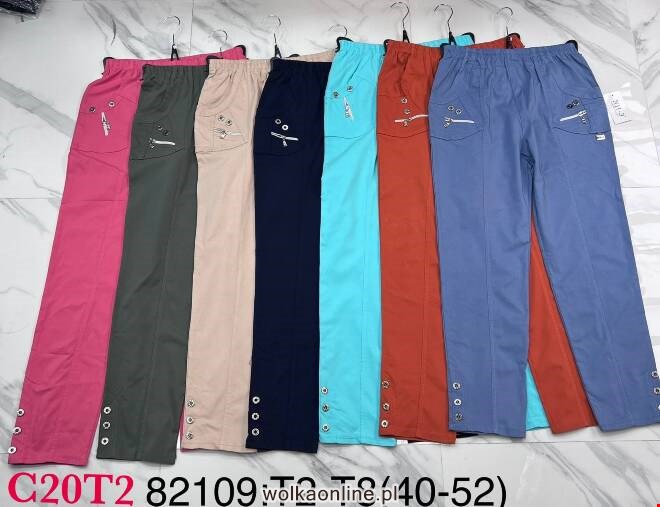Spodnie damskie 81209 MIX KOLOR  40-52 (TOWAR CHINA)