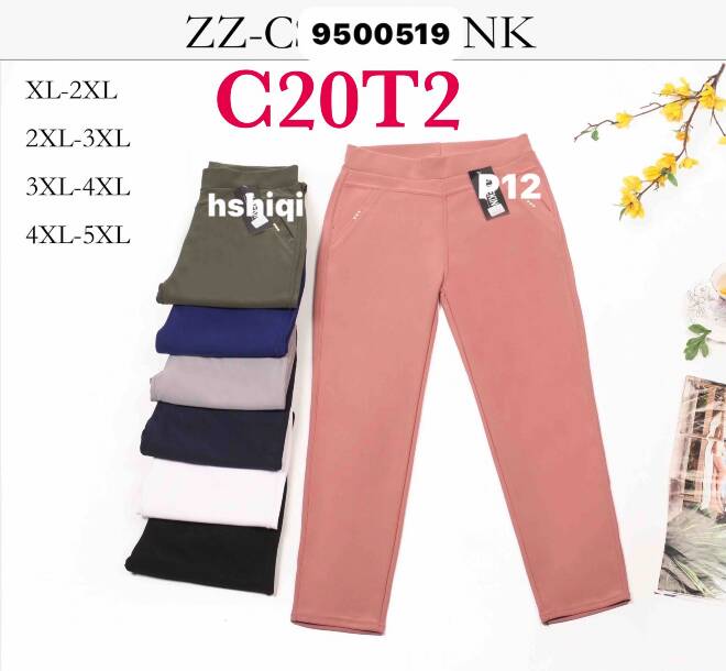 Spodnie damskie 9500519 MIX KOLOR  XL-5XL (TOWAR CHINA)