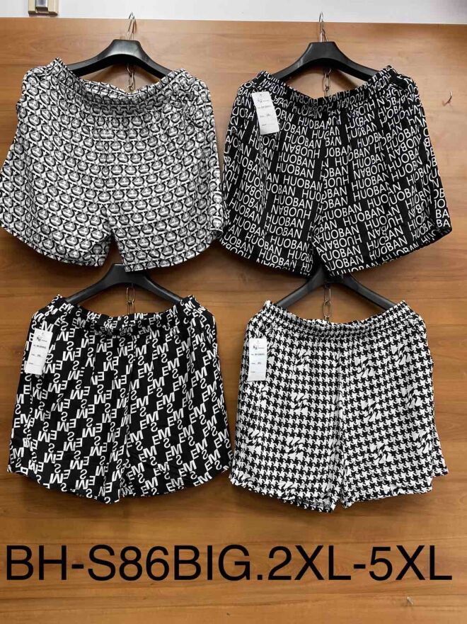 Szorty damskie BH-S86BIG MIX KOLOR  2XL-5XL (TOWAR CHINA) 1