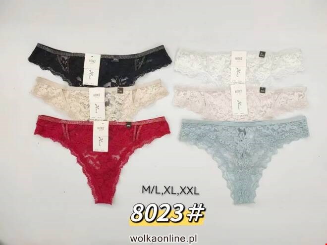 Stringi damskie 8023 Mix kolor  M-2XL