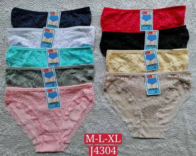 Majtki damskie J4304 Mix kolor  M-XL