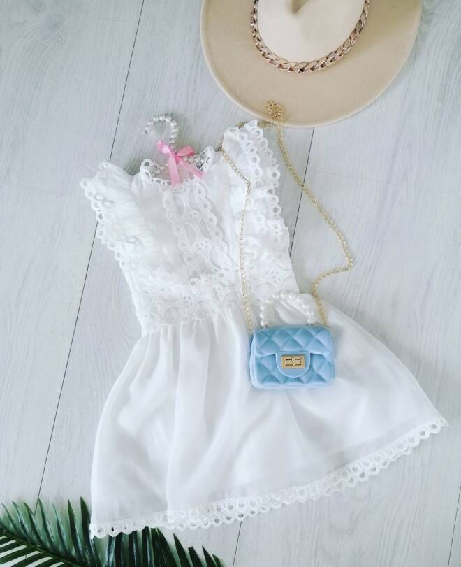 Sukienka dziewczęca 6404 1 kolor  4-14 1