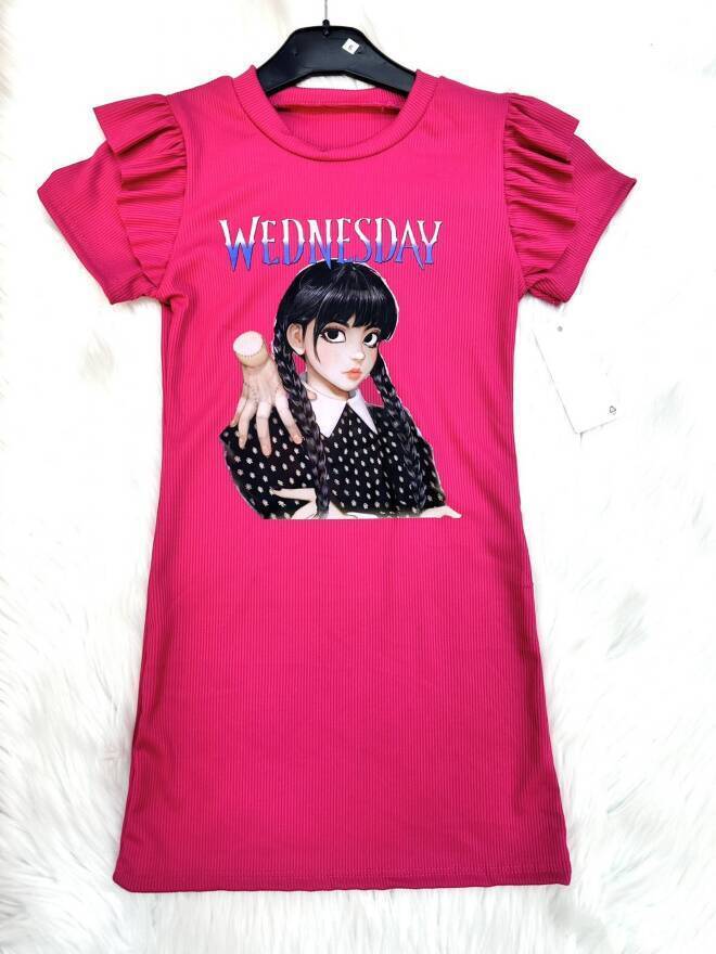 Sukienka dziewczęca 6658 1 kolor  4-14