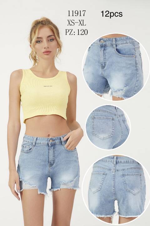 Szorty damskie 11917 1 kolor XS-XL