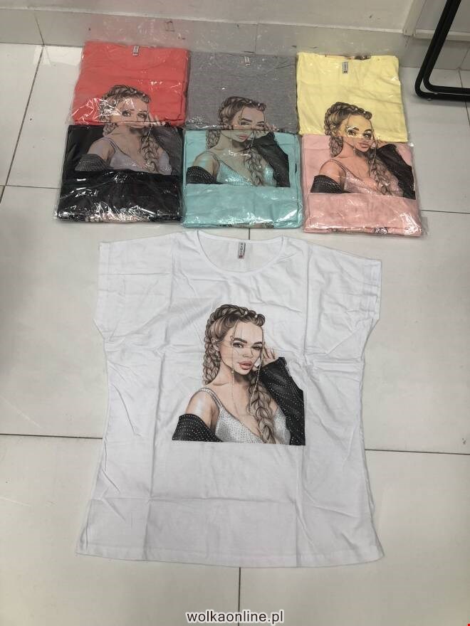 Bluzka damska 6909 Mix kolor  2XL-4XL (TOWAR Turkey)