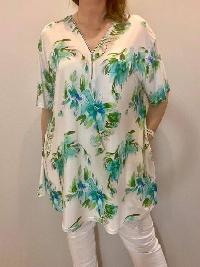 Tunika damska 7142 Mix kolor  Standard (Towar Polskie)