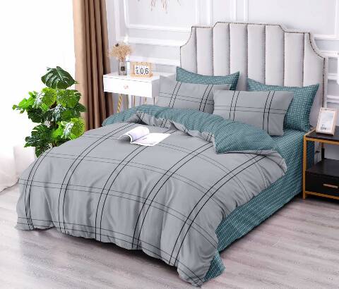 Komplet pościeli 3 części 7595 Mix wzory 200x220cm