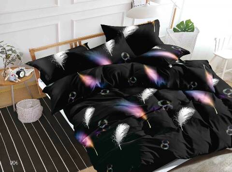 Komplet pościeli 3 części 7604 Mix wzory 200x220cm