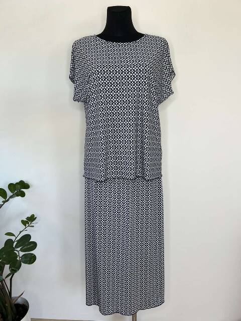 Komplet bluzka + spodnica 7637 1 kolor 44-54 (Towar Polskie) 1