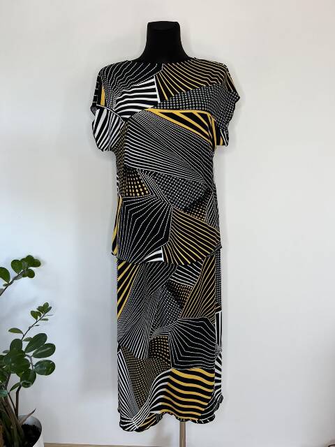 Komplet bluzka + spodnica 7643 1 kolor 44-54 (Towar Polskie) 1