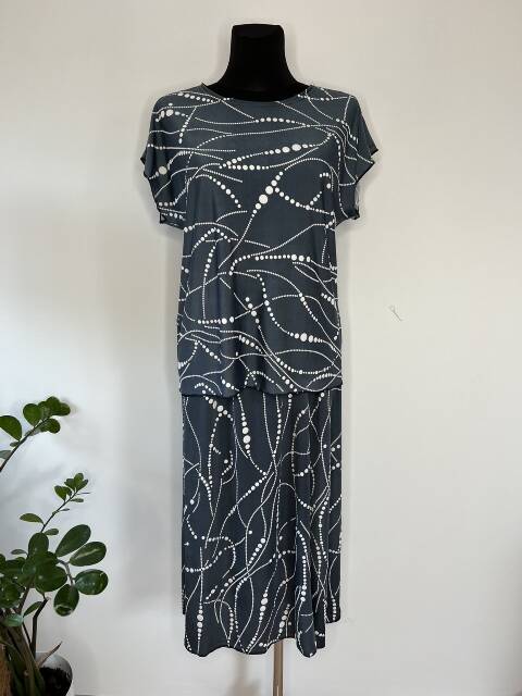 Komplet bluzka + spodnica 7655 1 kolor 44-54 (Towar Polskie) 1