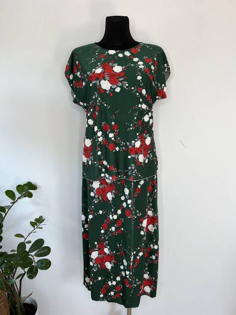 Komplet bluzka + spodnica 7657 1 kolor 44-54 (Towar Polskie) 1