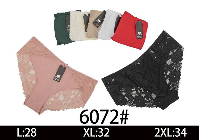 Majtki damskie 6072 Mix kolor  L-2XL