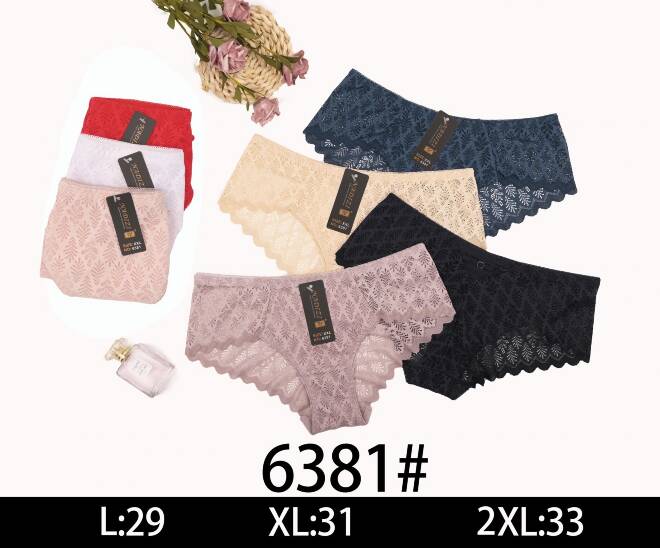 Majtki damskie 6381 Mix kolor  L-2XL