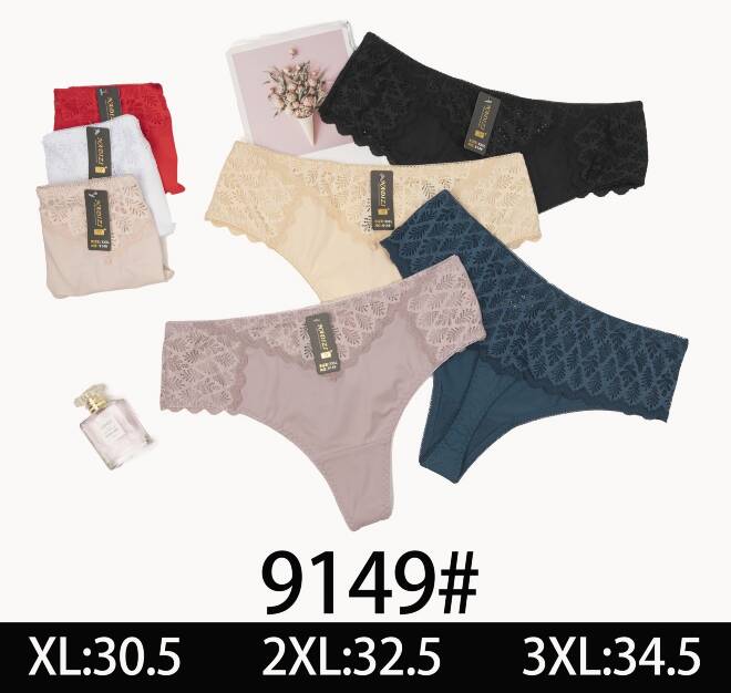 Stringi damskie 9149 Mix kolor  XL-3XL