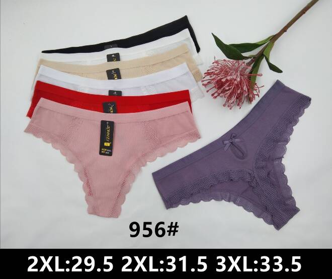 Stringi damskie 956 Mix kolor  XL-3XL 1