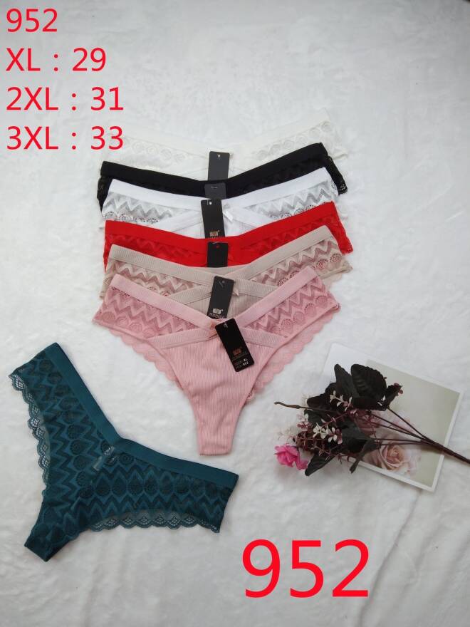 Stringi damskie 952 Mix kolor  XL-3XL 1