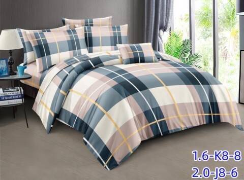 Komplet pościeli 4 części 7812 Mix wzory 200x220 1