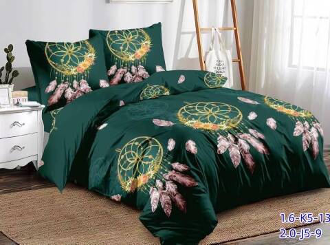 Komplet pościeli 4 części 7814 Mix wzory 200x220