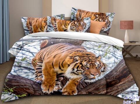 Komplet pościeli 4 części 7817 Mix wzory 200x220