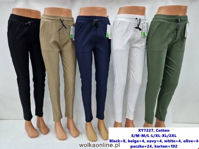 Spodnie damskie XY7227 Mix kolor  S-2XL (TOWAR CHINA)