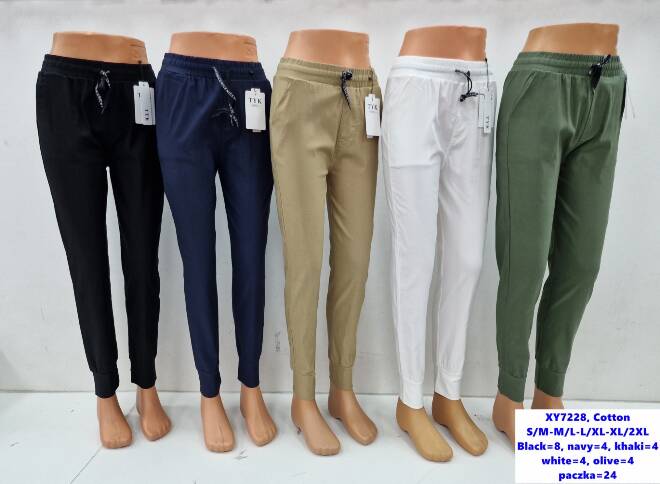 Spodnie damskie XY7228 Mix kolor  S-2XL (TOWAR CHINA)
