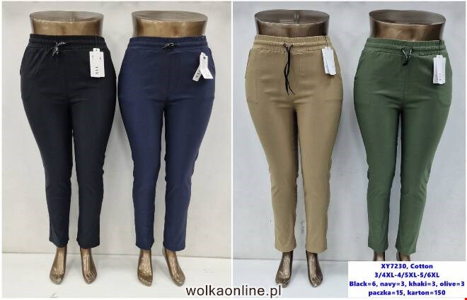 Spodnie damskie XY7230 Mix kolor  3XL-6XL (TOWAR CHINA)